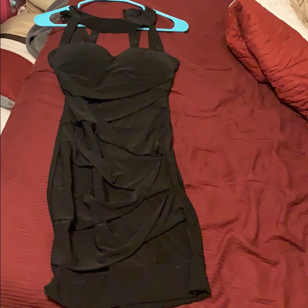 Black cocktail dress